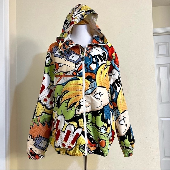 Nickelodeon x Members Only Hey Alnold windbreaker graphics jacket men size XL - Picture 1 of 14